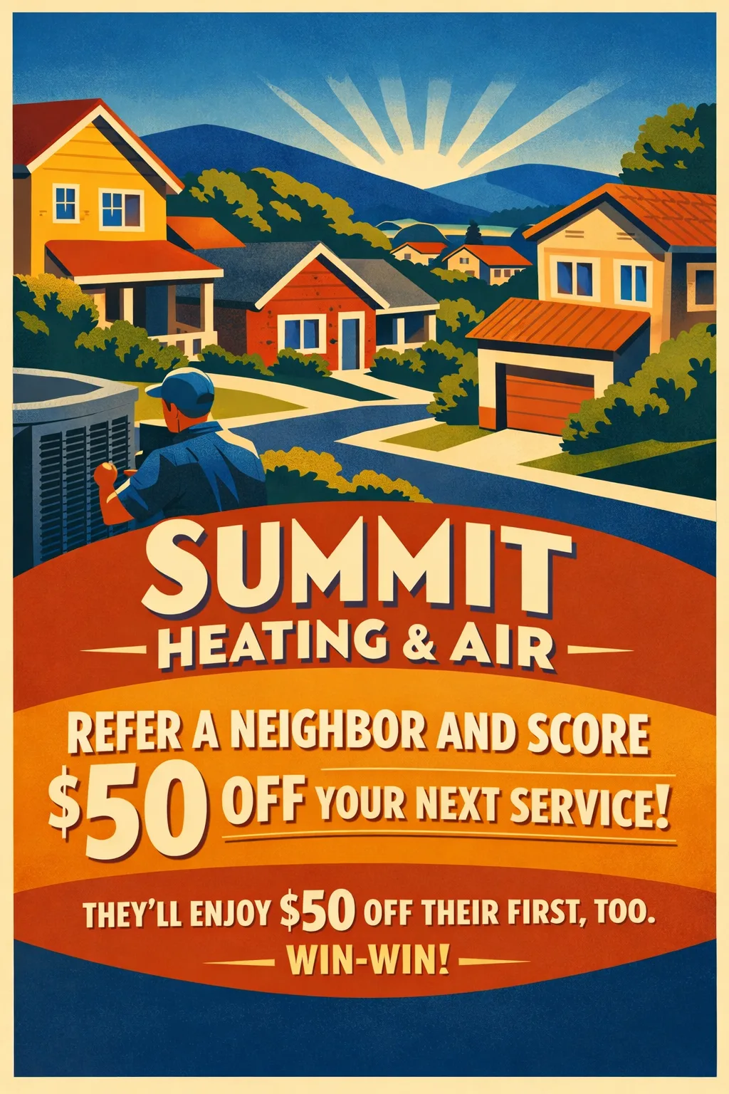 AI-generated promotional design