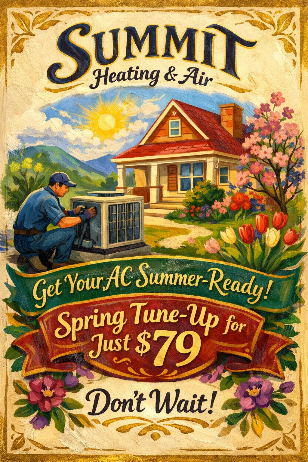 AI-generated promotional design
