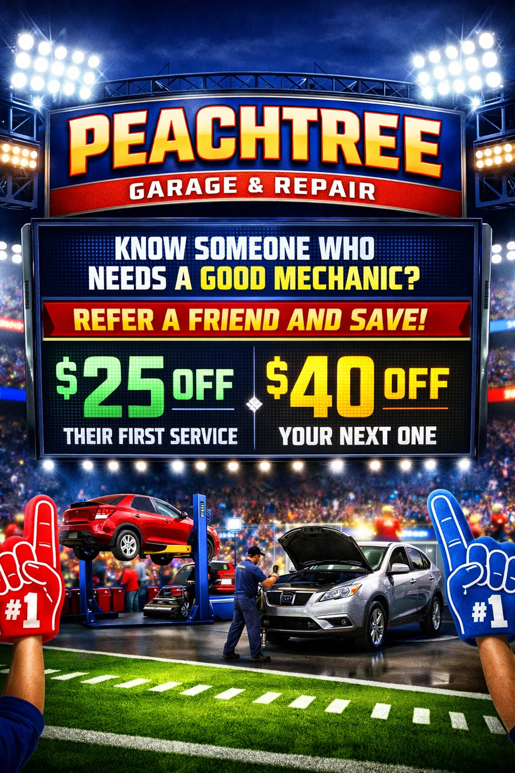 AI-generated promotional design