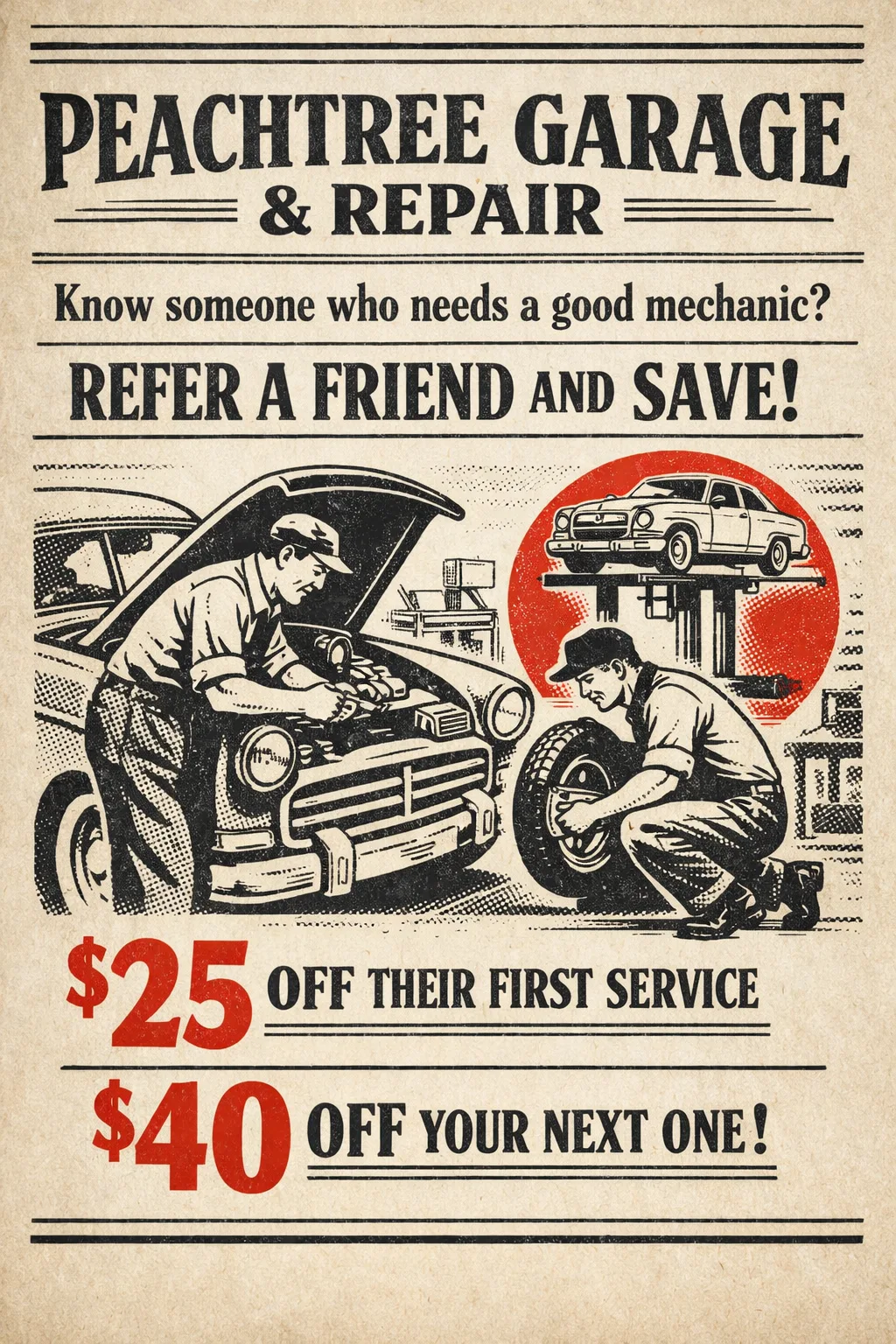 AI-generated promotional design