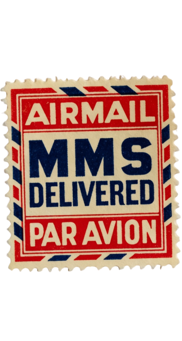 MMS Delivered — Airmail stamp